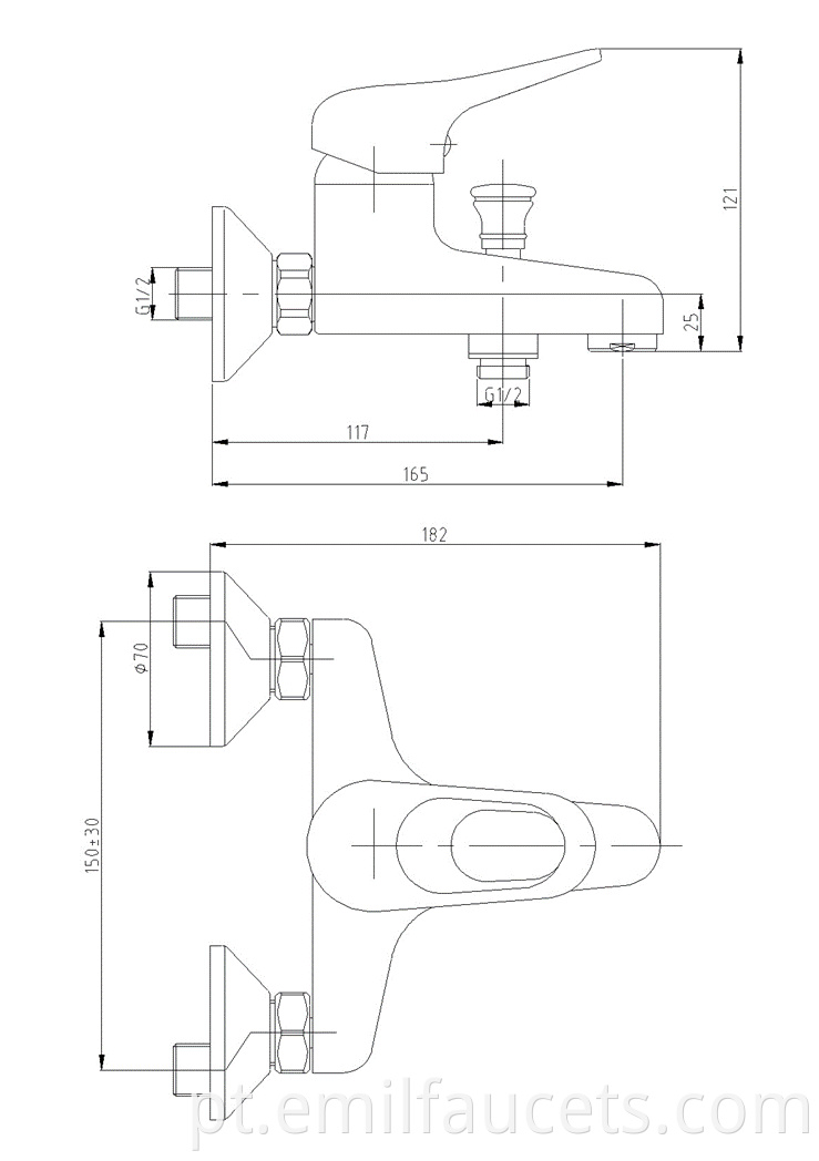 bathtub mixer taps